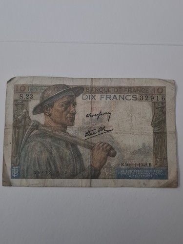 French francs banknote - french,