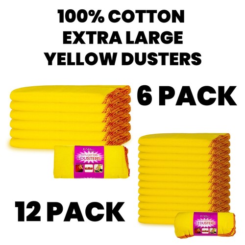 Yellow dusters 100 cotton - xl,