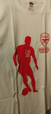 Arsenal Dennis Bergkamp 2006 Testimonial Football T-Shirt, Size XL