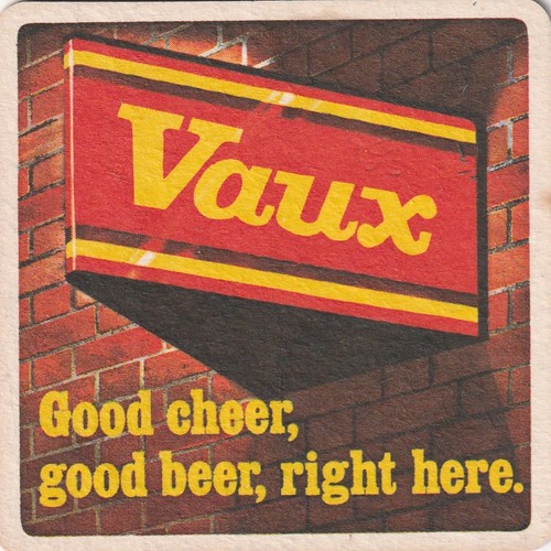 Beer mat vaux brewery - mat,