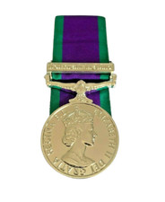 GENERAL SERVICE MEDAL FOR NORTHERN IRELAND, GSM NI, FULL SIZE, MINI, RIBBON