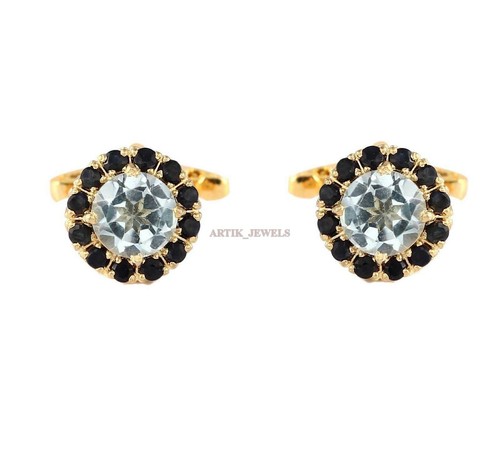 Natural blue topaz heated - natural,