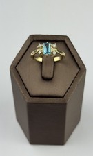 Aquamarine And Diamond 9ct