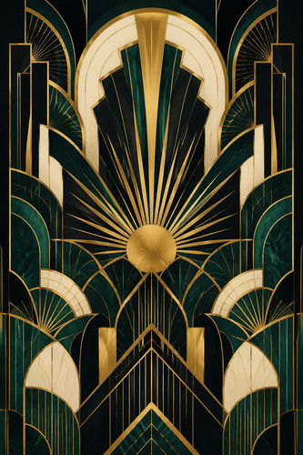 Art deco geometric wall - deco,