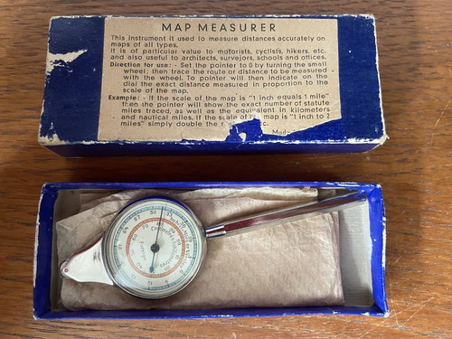Vintage swiss map measurer - vintage,