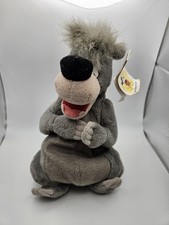 Vintage Disney World Jungle Book Baloo Bear 10" Bean Bag Soft Toy Collectable