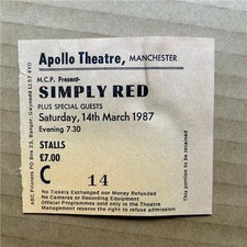 SIMPLY RED MANCHESTER APOLLO