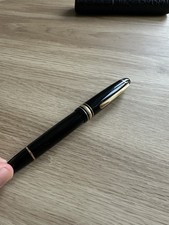 146 Mont Blanc Fountain Pen with Leather Case Black