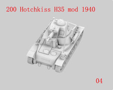 3D Printed 1/72 French Hotchkiss H35 mod 1940 Light Tank Unpainted Model Kit-4