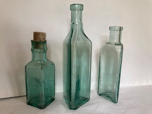 Antique bottles apothecary 3 - bottles, x