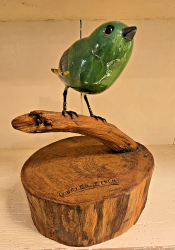Vintage hand carved and - vintage,