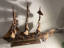Large Wooden Ship Model