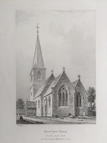 1848 antique print st - print;,