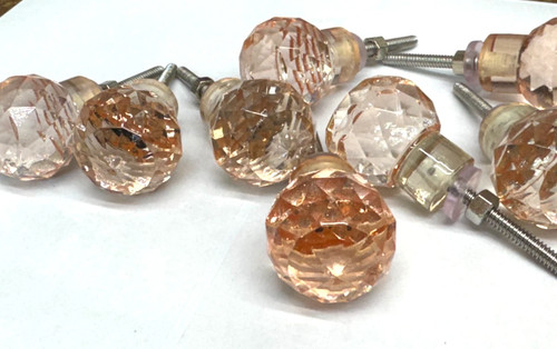 Pink peach point glass - 6;,
