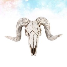  Sheep Horn Model Pendant Resin Handicraft Antelope Head Sculpture