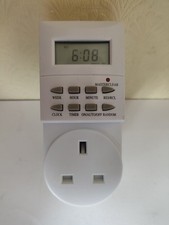 Argos 24 Hour Electric Timer Plug In Socket Digital LCD Display