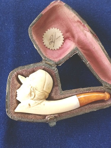 Vintage meerschaum horseman - vintage,