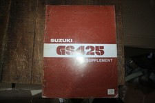 1979? SUZUKI GS425 SUPPLEMENT MANUAL BOOKLET