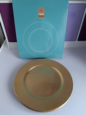 Gold Charger Plates - Set Of 6