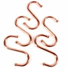 5 x COPPER BALL END S HOOKS