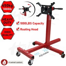 Engine Gearbox Support Stand 1000 lbs 450kg Heavy Duty Swivel Transmission Red
