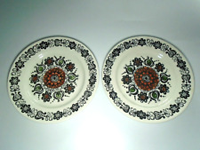 2 x Vintage Broadhurst Kathie Winkle Romany 22.5cm Tea Plates #2