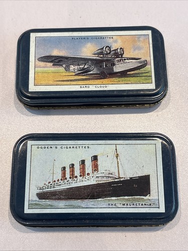 Two vintage small tins - two,