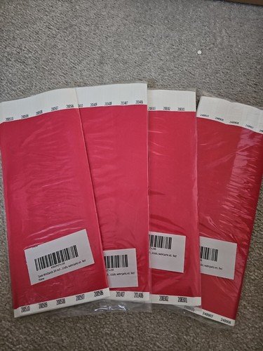 Tyvek red wristbands - wristbands, pack