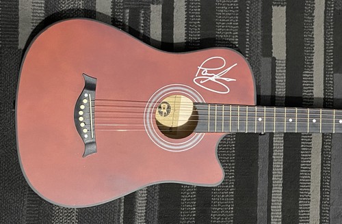 Paul young hand signed guitar - hand,