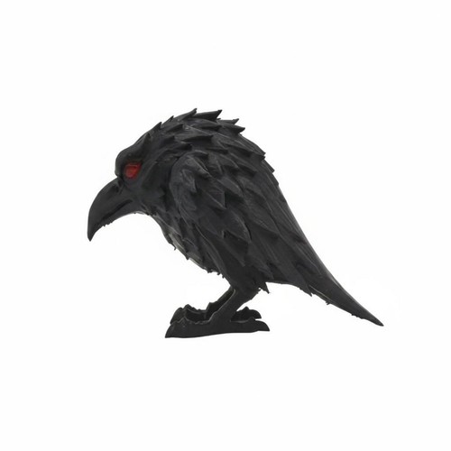 Crow statue resin dark - crow,