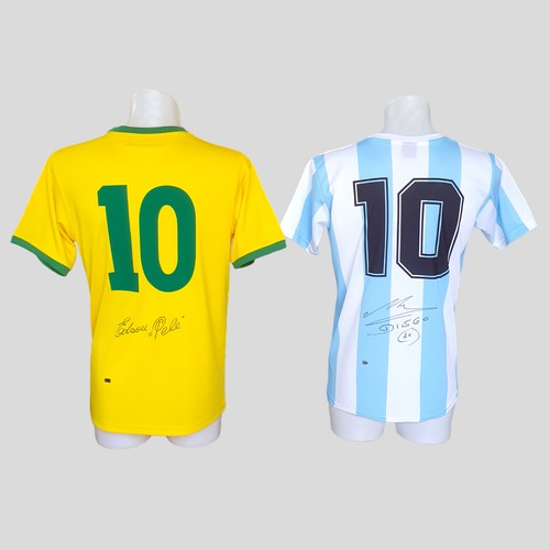 Pele diego maradona signed - pele, &
