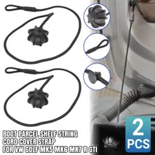 For VW Golf MK5 MK6 MK7 R GTI 2pc Boot Parcel Shelf String Cord Cover Strap UK