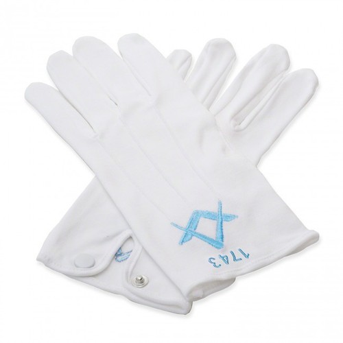 Masonic gloves with - gloves,