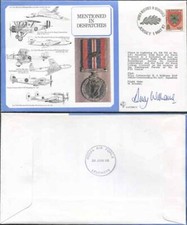 DM16a Mention in Despatches Signed by Wing Commander D.A. Williams (A)