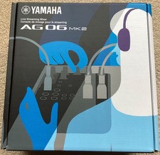 Yamaha AG06MK2 6-Channel Live Streaming Mixer with USB Audio Interface in Black