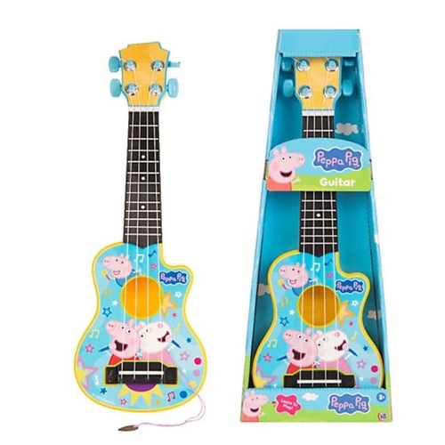 Peppa pig toy acoustic guitar - pig,