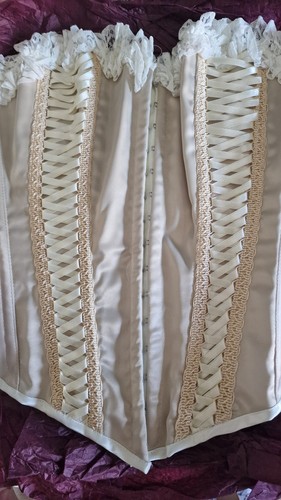 Frilly lilly boned corset - frilly,