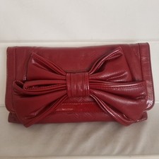 SUZY SMITH LEATHER CLUTCH BAG
