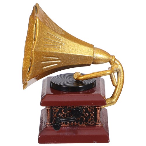 Vintage metal phonograph - metal,