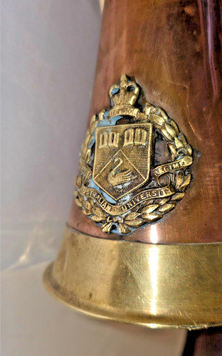 Copper and brass bugle with - and,