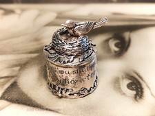 Bird in nest Silver Scenes