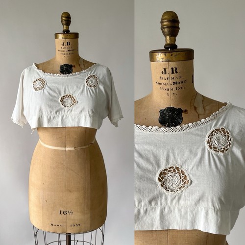 Antique edwardian 1910s off - 1910s,