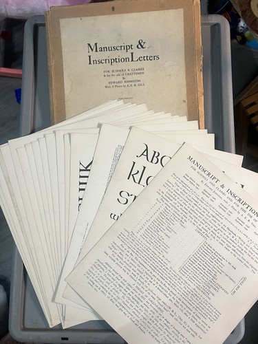 Edward johnston manuscript - edward, &