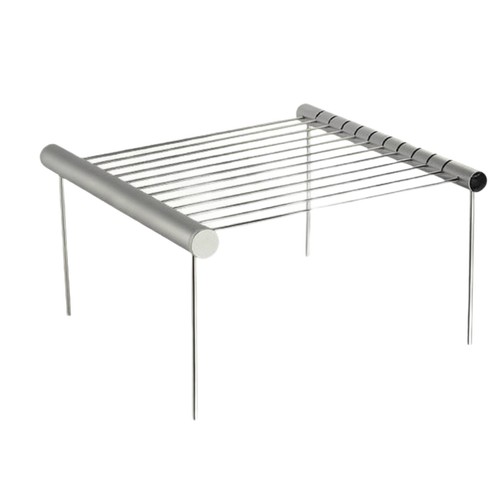 Portable grill with cooking - grill,
