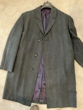 Rare Vintage Men’s Leon Paul Wool & Worsted Overcoat, Size L/XL