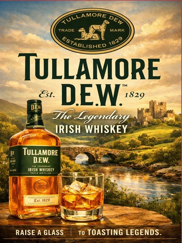 Tullamore dew irish whiskey - irish,