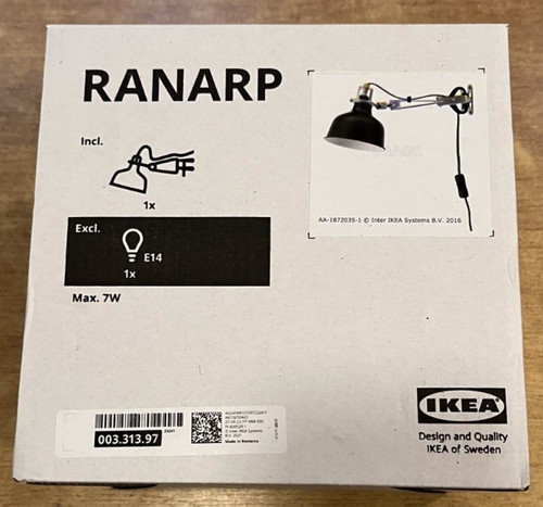 Ikea ranarp clamp - ranarp, wall