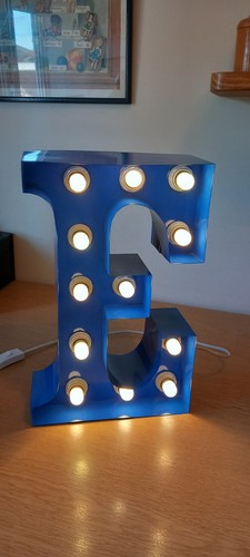 Letter light lamp vintage - letter, light/lamp