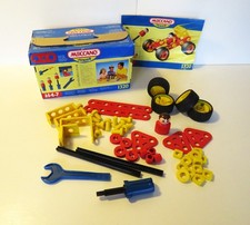 Child's Complete Junior Meccano Set/Racing Car in Toolbox with Instructions