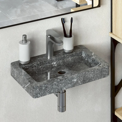 Walplus marble sink grey - marble,